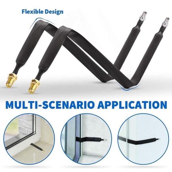 20cm SMA Female To TS9 Male Flat Over Window Cable RF Coaxial Cable - Image 3