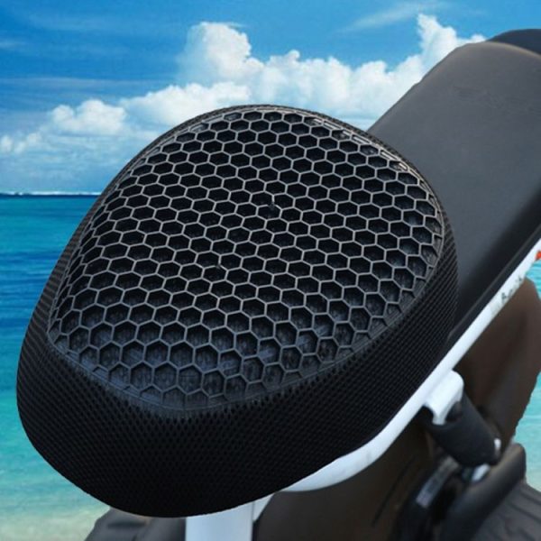 Motorcycle Breathable Massage Waterproof Sun-proof Silicone Seat Cushion (Black) - Image 10