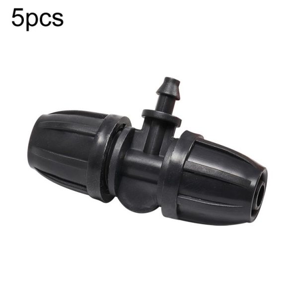 5pcs 8 / 11 To 4 / 7 Reducing 3 Way Drip Irrigation Fittings Gardening Hose Micro Spray Fitting (AT780)