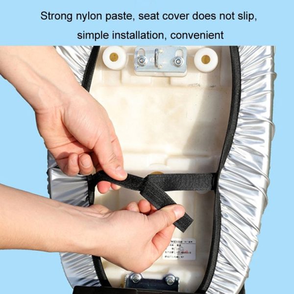 Electric Vehicle Universal Waterproof Sun Protection Seat Cover For All Seasons, Color: Light Brown (S) - Image 4