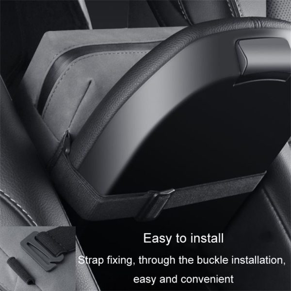 Car Armrest Box Tissue Box Car Sun Visor Seat Back Hanging Tissue Storage Bag (Black) - Image 6