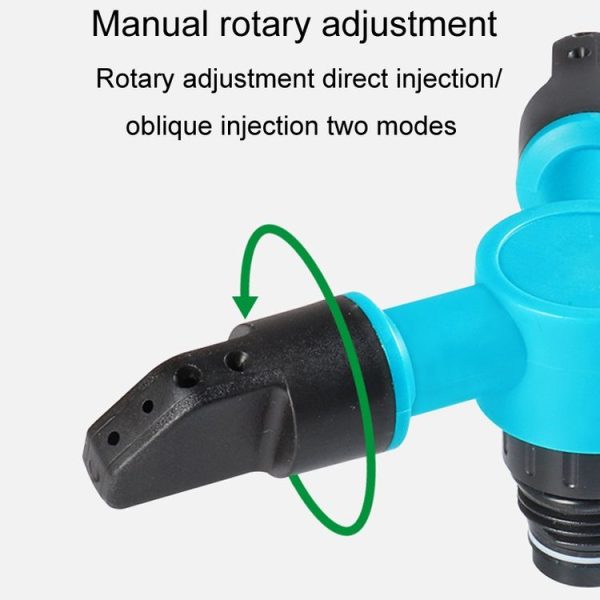 Automatic Rotating Plastic Ground Sprinkler Garden Lawn Triangle Spraying Nozzles (Sky Blue) - Image 7