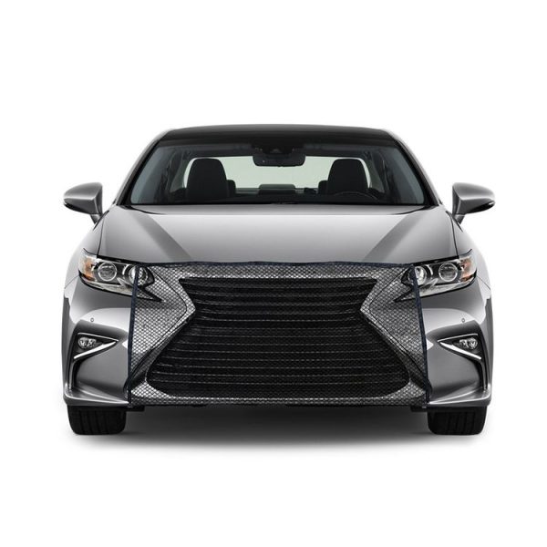 2pcs Car Radiator Front Windshield Insect Protection Net (Black)