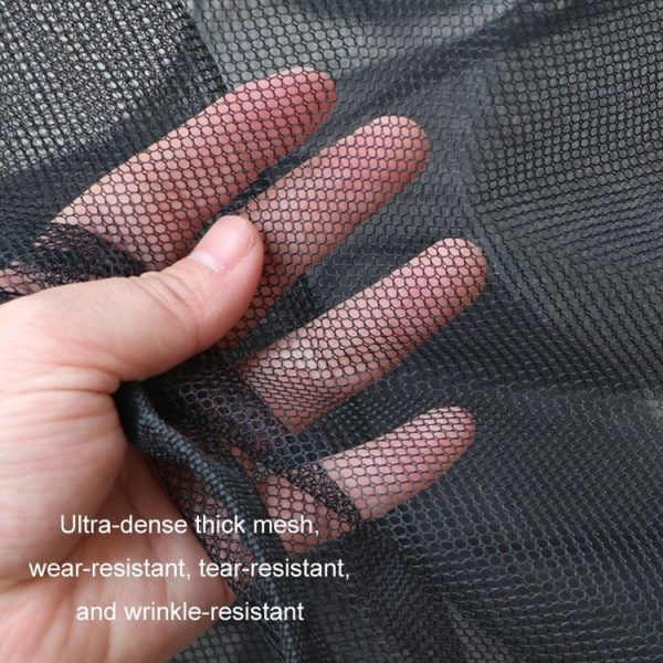 2pcs Car Radiator Front Windshield Insect Protection Net (Black) - Image 4