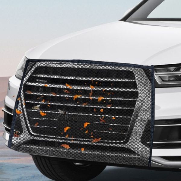 2pcs Car Radiator Front Windshield Insect Protection Net (Black) - Image 7