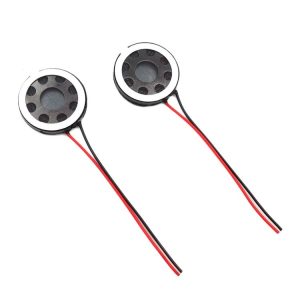 2PCS 20mm 8Ohm 0.5W / 1W For Medical Toys Security Plastic Speaker Internal Magnetic Welding Wire Voice Speaker