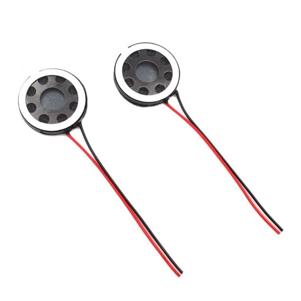2PCS 20mm 8Ohm 0.5W / 1W For Medical Toys Security Plastic Speaker Internal Magnetic Welding Wire Voice Speaker