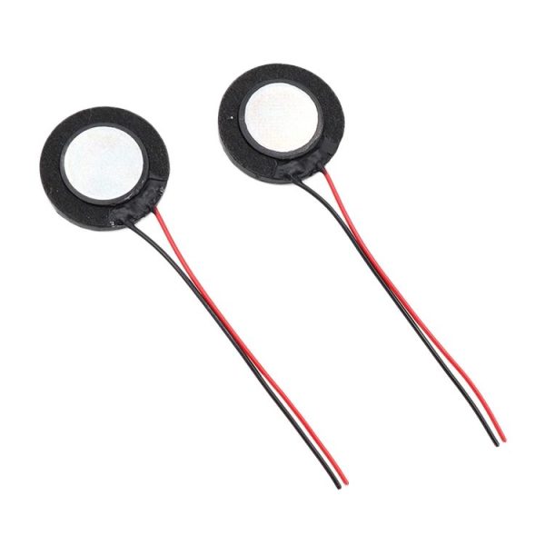 2PCS 20mm 8Ohm 0.5W / 1W For Medical Toys Security Plastic Speaker Internal Magnetic Welding Wire Voice Speaker - Image 2