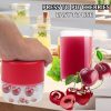 Seven-hole Press-type Cherry Core Remover Red Date Core Remover (Red) - Image 6