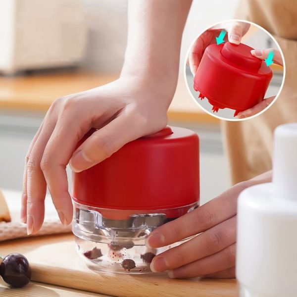 Seven-hole Press-type Cherry Core Remover Red Date Core Remover (Red) - Image 9