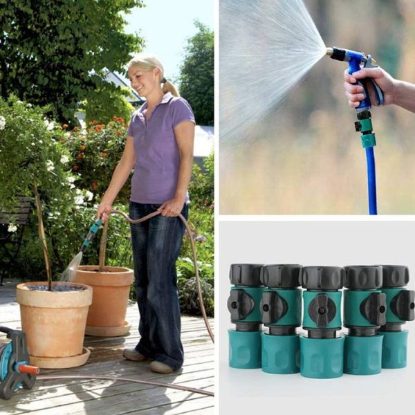 Car Washing Hose Fittings Valve With Switch Garden Water Sprinkler Connector, Model: Dual Pacifier Valves - Image 4
