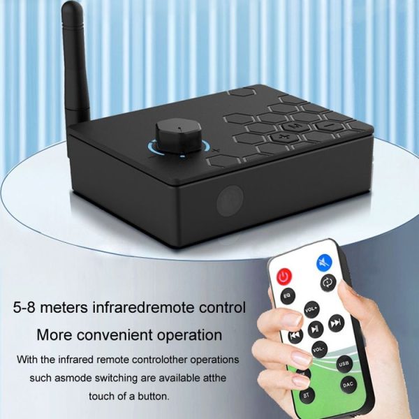 Bluetooth 5.4 Receiver Digital To Analog Card U Disk Converter Adapter With Remote Control (Fiber Optic Conversion) - Image 11