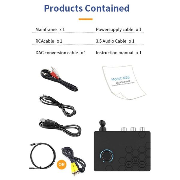 Bluetooth 5.4 Receiver Digital To Analog Card U Disk Converter Adapter With Remote Control (Fiber Optic Conversion) - Image 13