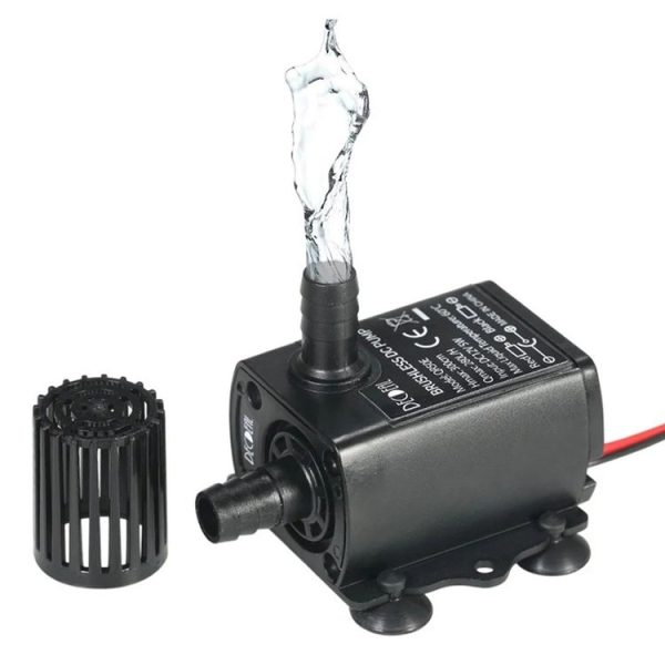 DC12V Solar Micro Brushless Cold Water Circulating Fountain Water Pump, Model: QR50E - Image 2