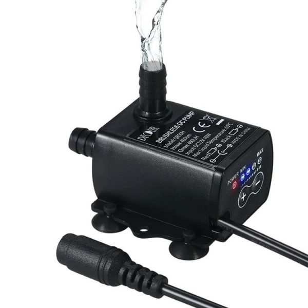 DC12V Solar Micro Brushless Cold Water Circulating Fountain Water Pump, Model: QR50H - Image 2