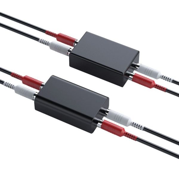 RCA Audio Ground Loop Isolator Anti-Interference Noise Reducer Eliminate Current Sound Bluetooth Receiver (Square) - Image 2