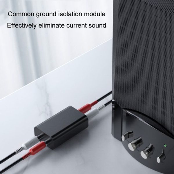 RCA Audio Ground Loop Isolator Anti-Interference Noise Reducer Eliminate Current Sound Bluetooth Receiver (Square) - Image 5