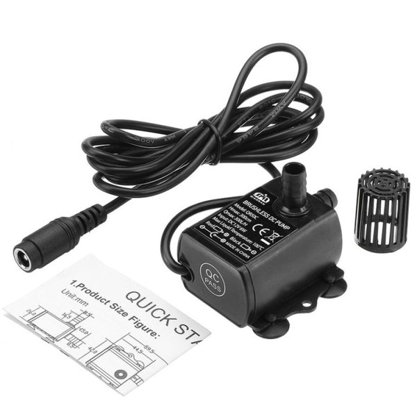 DC12V Solar Micro Brushless Cold Water Circulating Fountain Water Pump, Model: QR50C - Image 7
