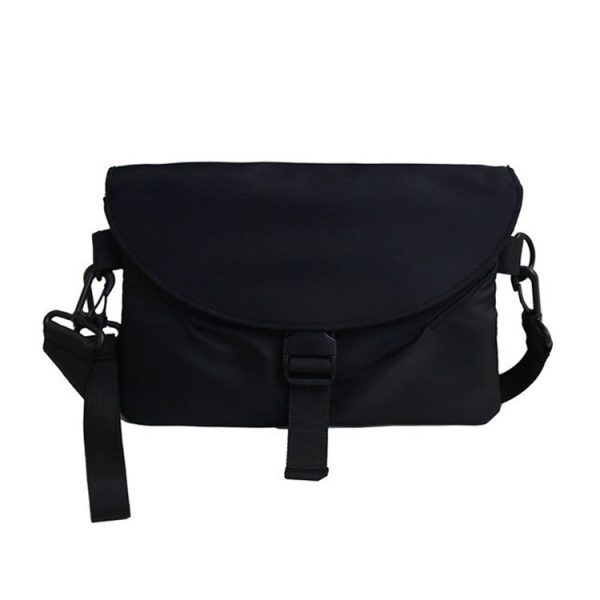 Workwear Crossbody Bag Single Shoulder Casual Small Bag (Black)