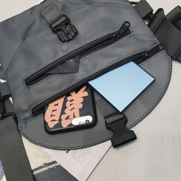 Workwear Crossbody Bag Single Shoulder Casual Small Bag (Black) - Image 5