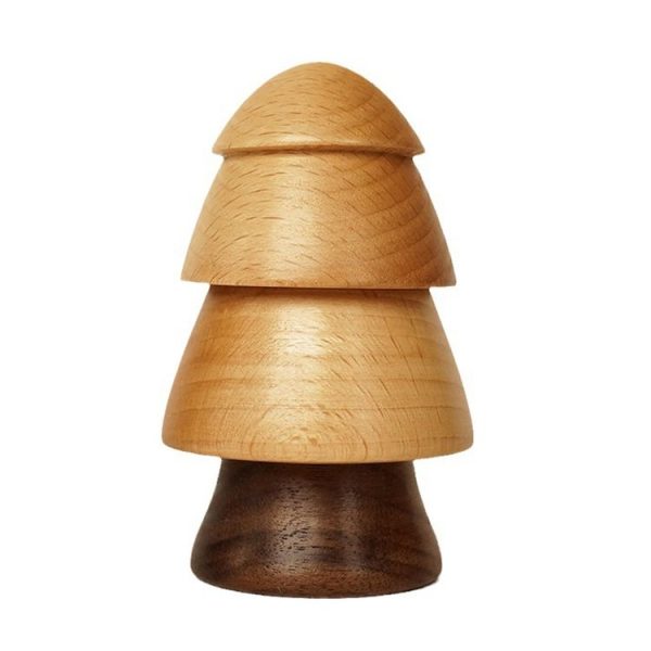 Solid Wooden Toothpick Holder Personalized Wooden Household Toothpick Can (Small Tree Shape)