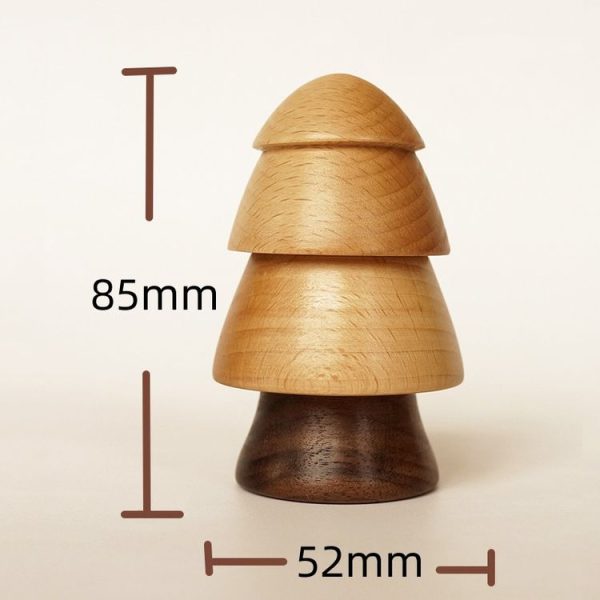 Solid Wooden Toothpick Holder Personalized Wooden Household Toothpick Can (Small Tree Shape) - Image 5