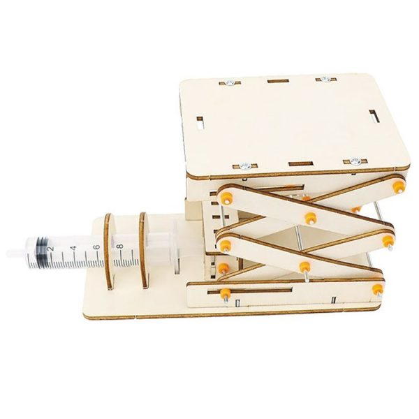 Hydraulic Lifting Platform Crane Model DIY Technology Teaching Aids Children Homemade Assembly Toy - Image 6