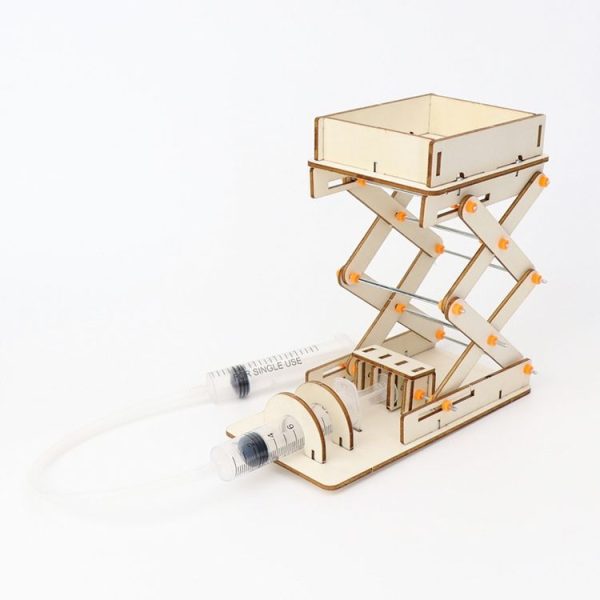 Hydraulic Lifting Platform Crane Model DIY Technology Teaching Aids Children Homemade Assembly Toy - Image 7