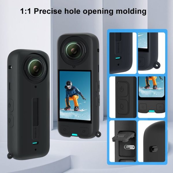 Insta360 X4 CYNOVA OX4-JST-CY Body Silicone Case (Black) - Image 4