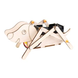 Children DIY Robot Dog Invention Bionic Electrical Quadrupedal Robot Science Experiment Small Work