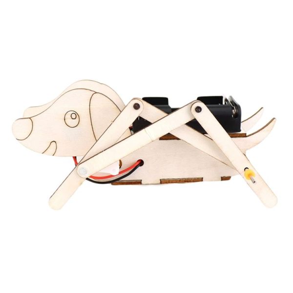 Children DIY Robot Dog Invention Bionic Electrical Quadrupedal Robot Science Experiment Small Work - Image 3