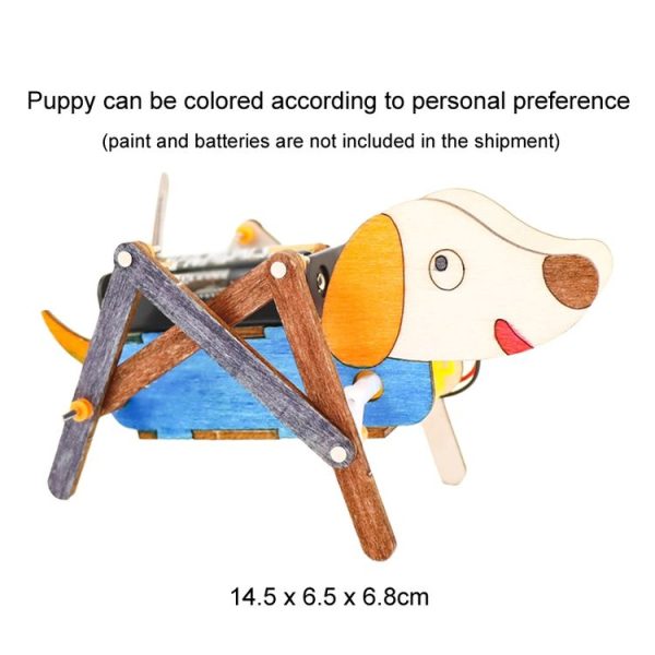 Children DIY Robot Dog Invention Bionic Electrical Quadrupedal Robot Science Experiment Small Work - Image 7