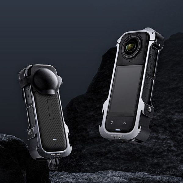 Insta360 X4 PGYTECH P-55A-010 Metal Rabbit Cage Aluminum Expanding Protective Bezel With Lens Case - Image 2