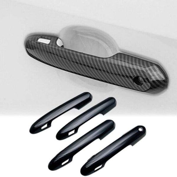2023 Toyota Crown Right-hand Drive Door Handle Protection Cover Decoration (Carbon Fiber) - Image 3