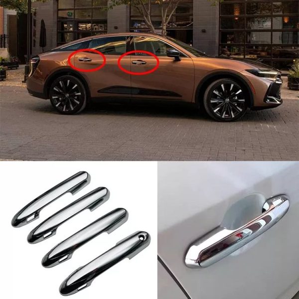 2023 Toyota Crown Right-hand Drive Door Handle Protection Cover Decoration (Carbon Fiber) - Image 4