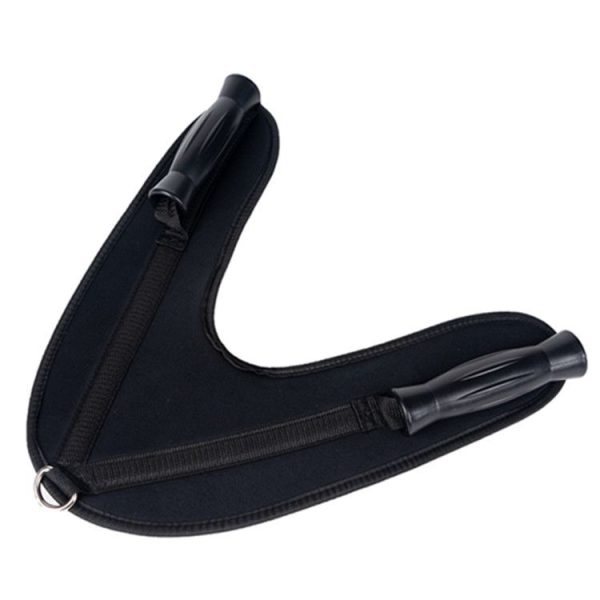 V Shape Back Crunch Strap Abdominal Shoulder Belt - Image 2