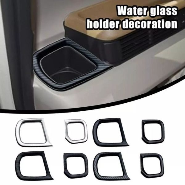 Honda 2023 N-box JF5 / JF6 Right-hand Drive Cup Holder Decorative Frame Patch (Black) - Image 3