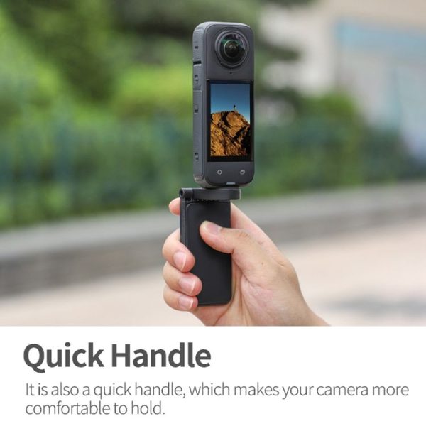 Insta360 X4 / X3 Sunnylife X4-ZJ827 Magnetic Stand Base Handheld Handle Desktop Support Accessories (Black) - Image 10