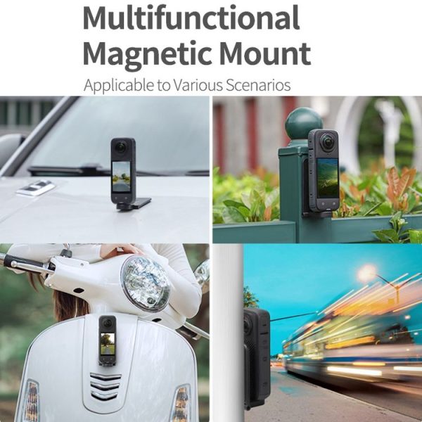 Insta360 X4 / X3 Sunnylife X4-ZJ827 Magnetic Stand Base Handheld Handle Desktop Support Accessories (Black) - Image 11