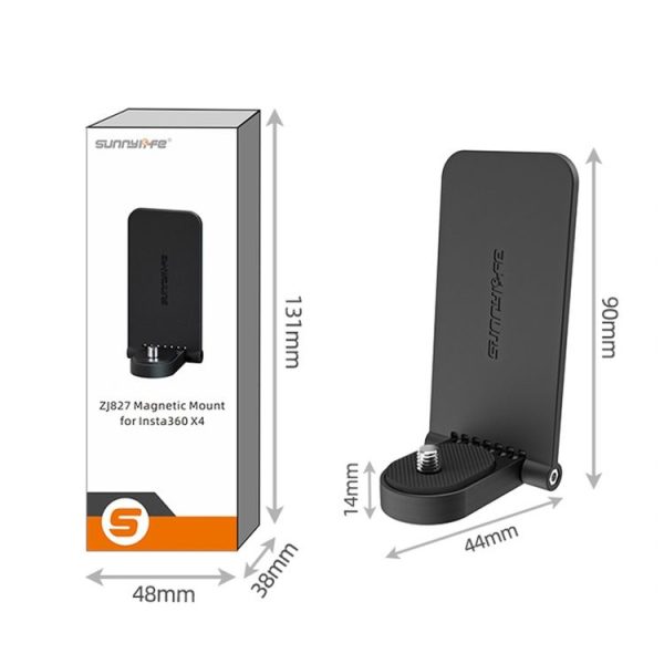 Insta360 X4 / X3 Sunnylife X4-ZJ827 Magnetic Stand Base Handheld Handle Desktop Support Accessories (Black) - Image 12