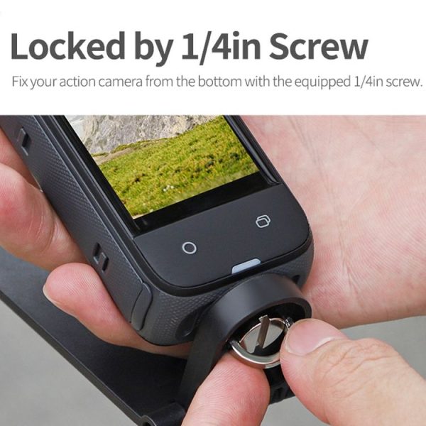 Insta360 X4 / X3 Sunnylife X4-ZJ827 Magnetic Stand Base Handheld Handle Desktop Support Accessories (Black) - Image 4