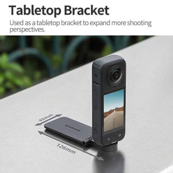 Insta360 X4 / X3 Sunnylife X4-ZJ827 Magnetic Stand Base Handheld Handle Desktop Support Accessories (Black) - Image 8