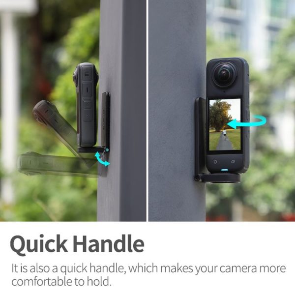 Insta360 X4 / X3 Sunnylife X4-ZJ827 Magnetic Stand Base Handheld Handle Desktop Support Accessories (Black) - Image 9