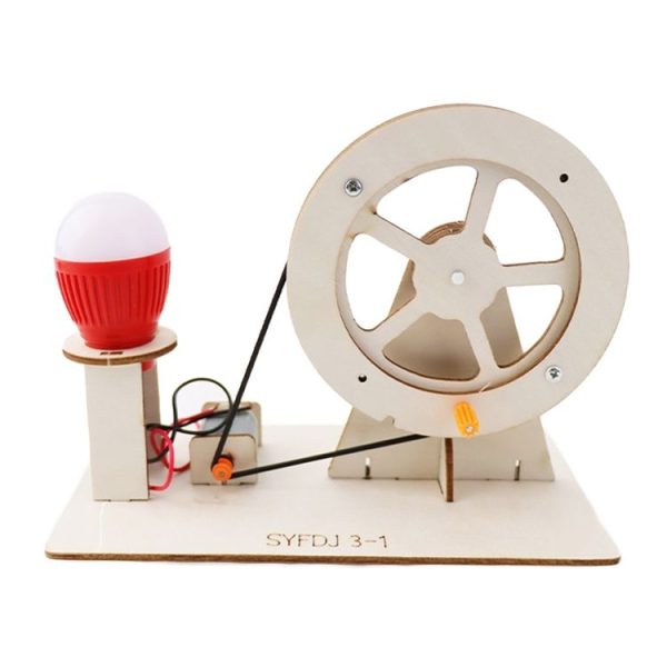 DIY Hand-cranked Generator Science Creator Invention Material Kit Children Handmade Fun Toy Gift - Image 2