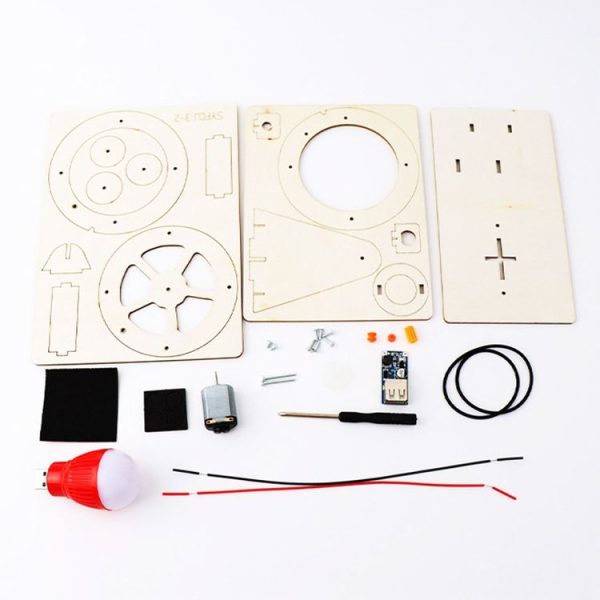DIY Hand-cranked Generator Science Creator Invention Material Kit Children Handmade Fun Toy Gift - Image 8