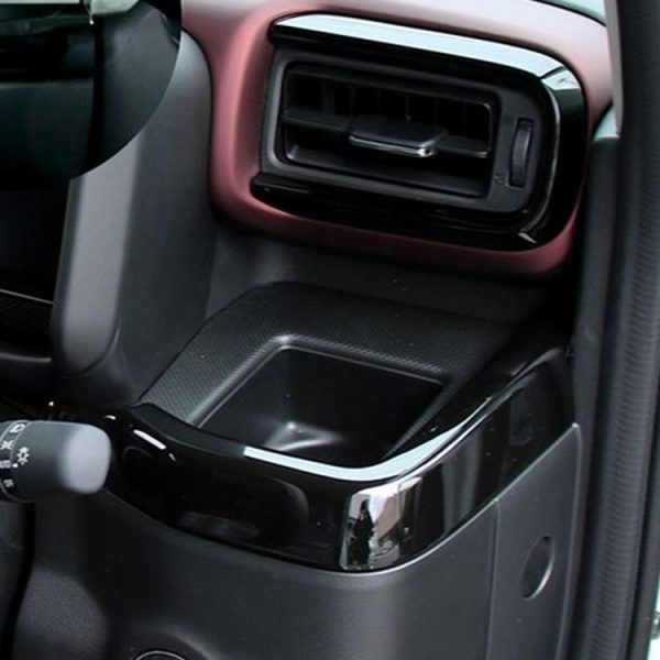 2024 Suzuki Spacia Custom Right-hand Drive Dashboard Center Control Strip Sticker (Black) - Image 4