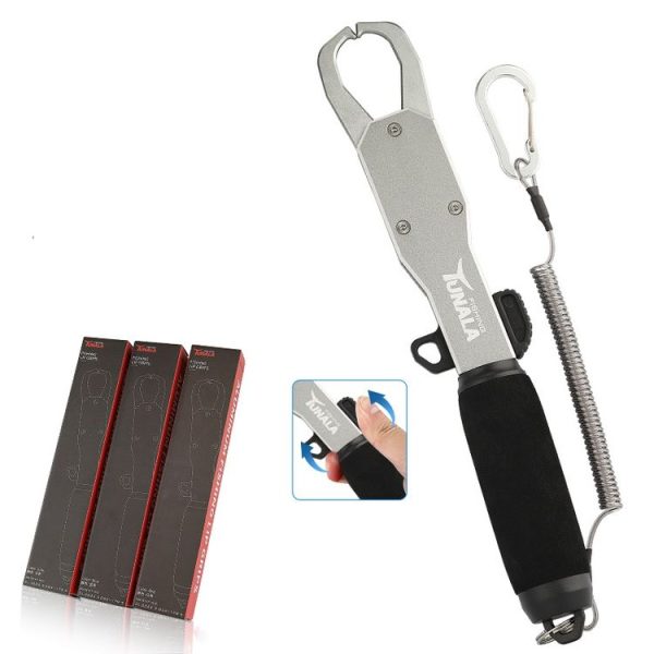TUNALA Outdoor Push-Pull Aluminum Fish Catcher Multi-Functional Fishing Grip Luya Plier (Red) - Image 8