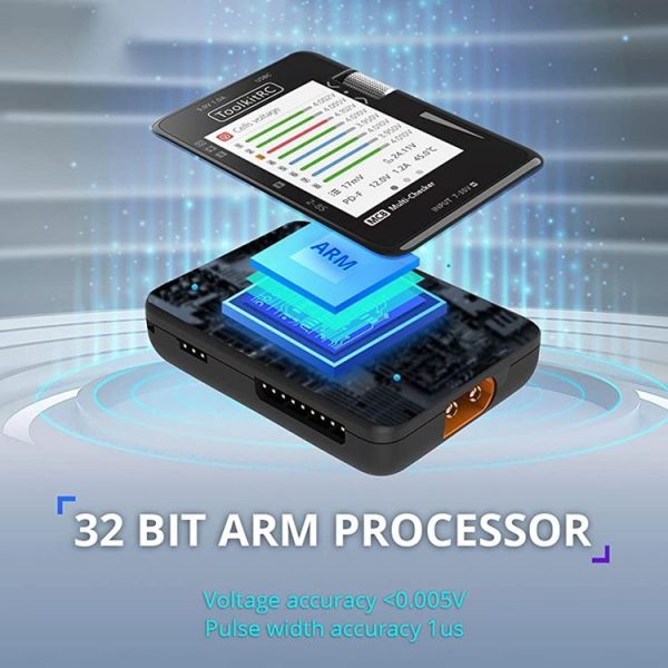 ToolkitRC MC8 Multifunctional Electrical Display Power Detection Signal PD Charger (Black) - Image 7