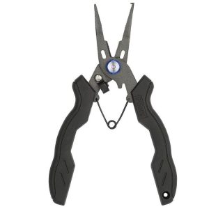 Teflon Stainless Steel Multifunctional Fishing Pliers Anti-slip Cutting Line Open Ring Fishing Tools (Blue Nail)