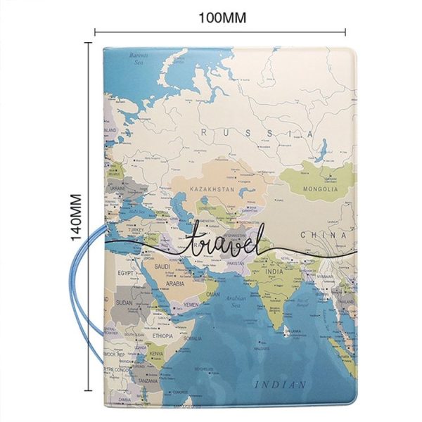 3D Map Passport Cover Travel Abroad Pass Ticket Holder (TR-02) - Image 3